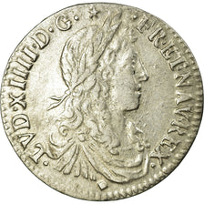 Munten, Frankrijk, Louis XIV, 1/12 Écu au buste juvénile, 1/12 ECU, 10 Sols