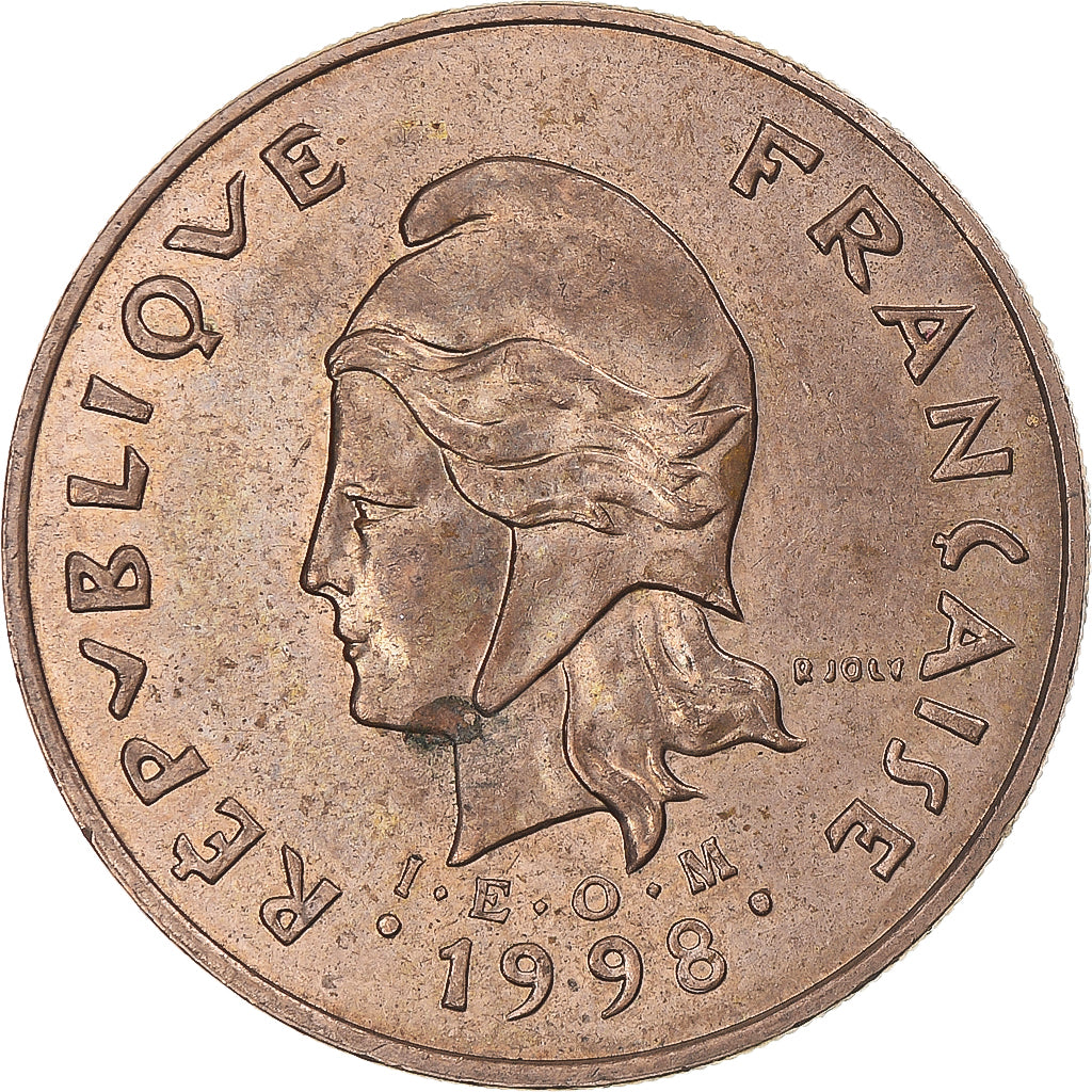 Münze, Neukaledonien, 100 Francs, 1998