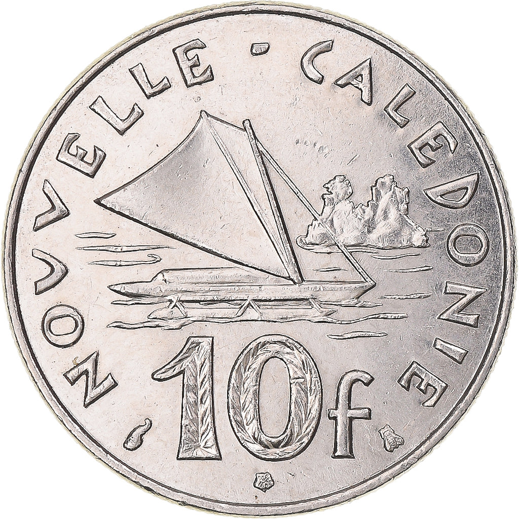 Coin, New Caledonia, 10 Francs, 1996