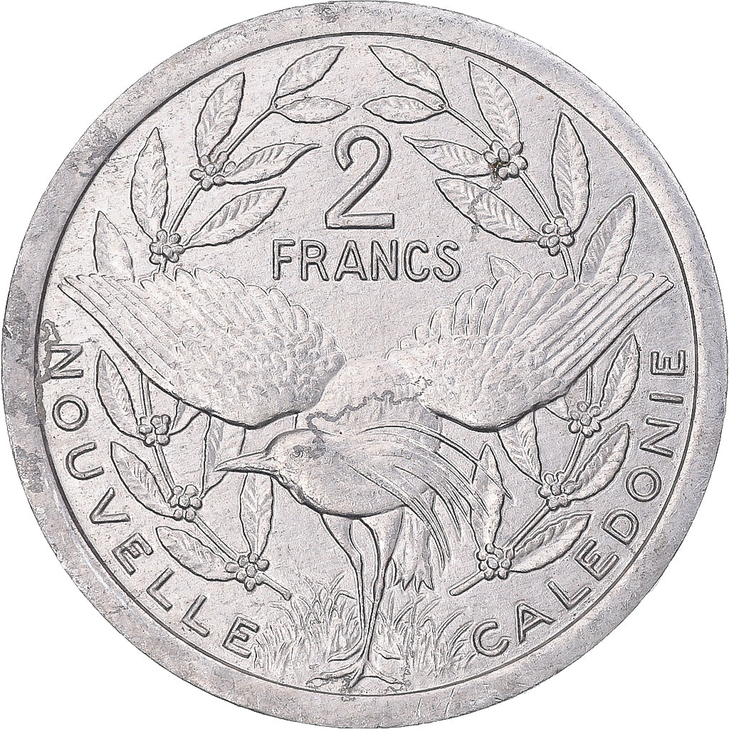Coin, New Caledonia, 2 Francs, 1991