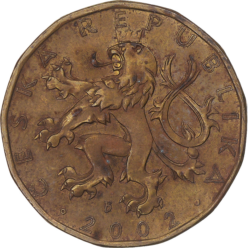 Moeda, República Checa, 20 Korun, 2002