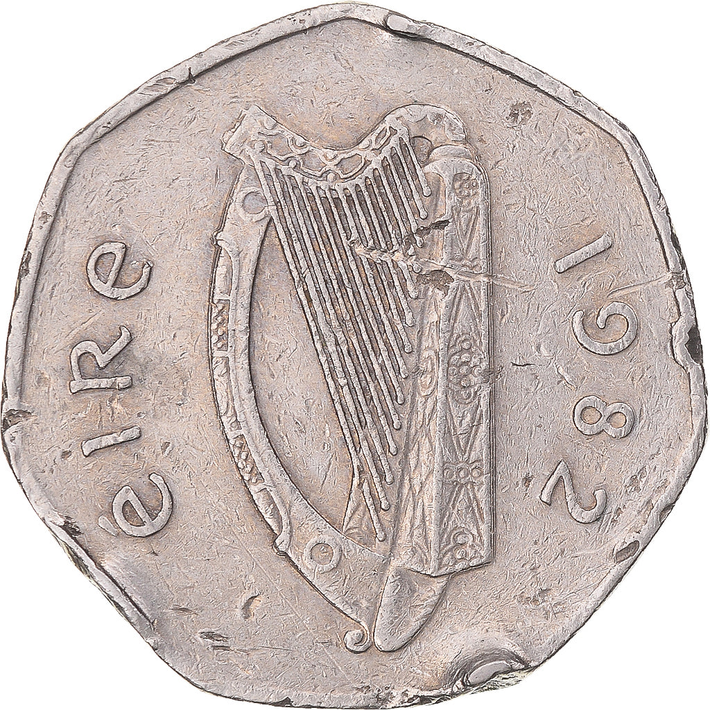 Moeda, Irlanda, 50 Pence, 1982