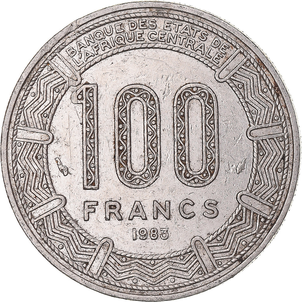 Coin, Cameroon, 100 Francs, 1983