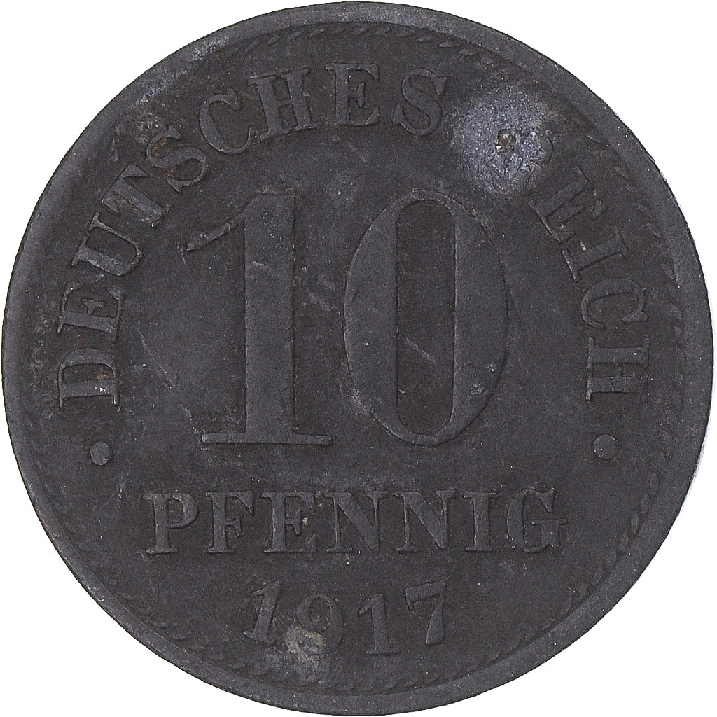 Moneta, Niemcy, 10 Pfennig, 1917