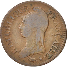 FRANCE, Dupré, 5 Centimes, 1798, Lyon, KM #640.5, VF(20-25), Bronze, Gadoury #..