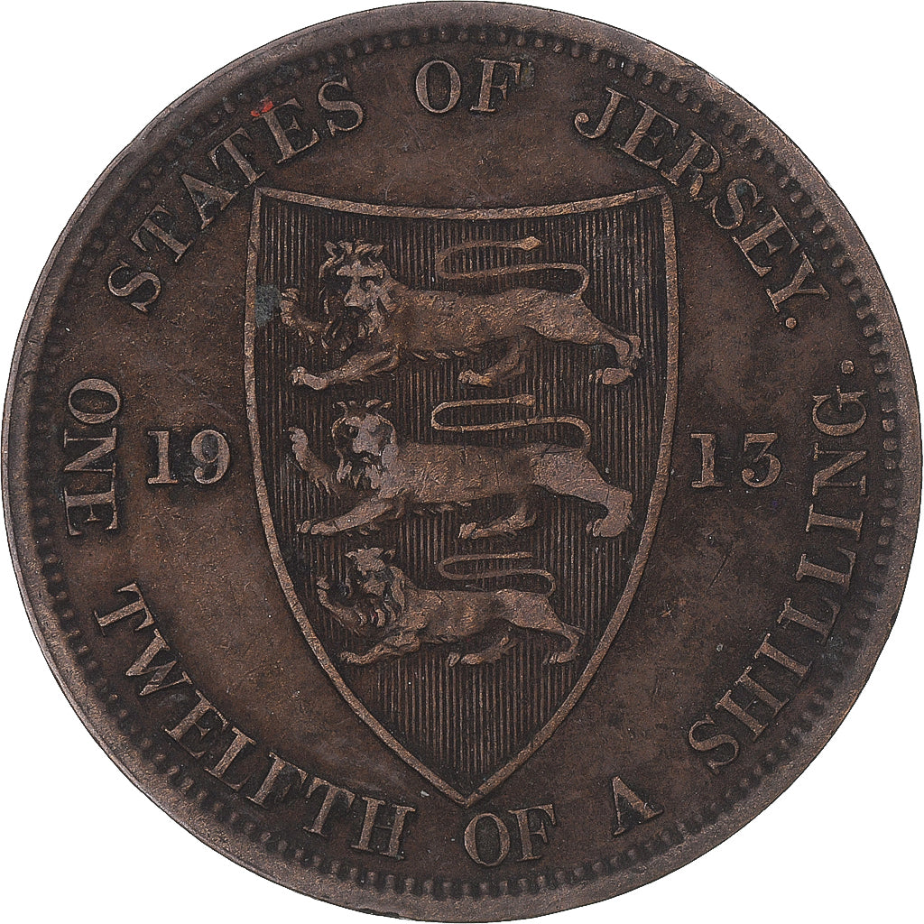 Coin, Jersey, 1/12 Shilling, 1913