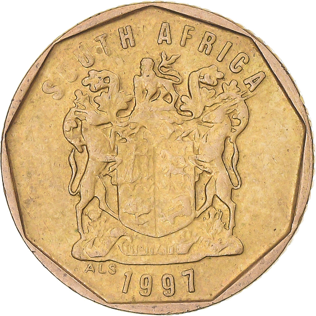 Monnaie, Afrique du Sud, 10 Cents, 1997
