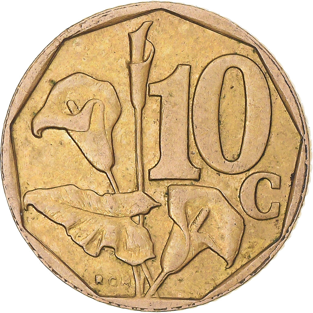 Monnaie, Afrique du Sud, 10 Cents, 1997