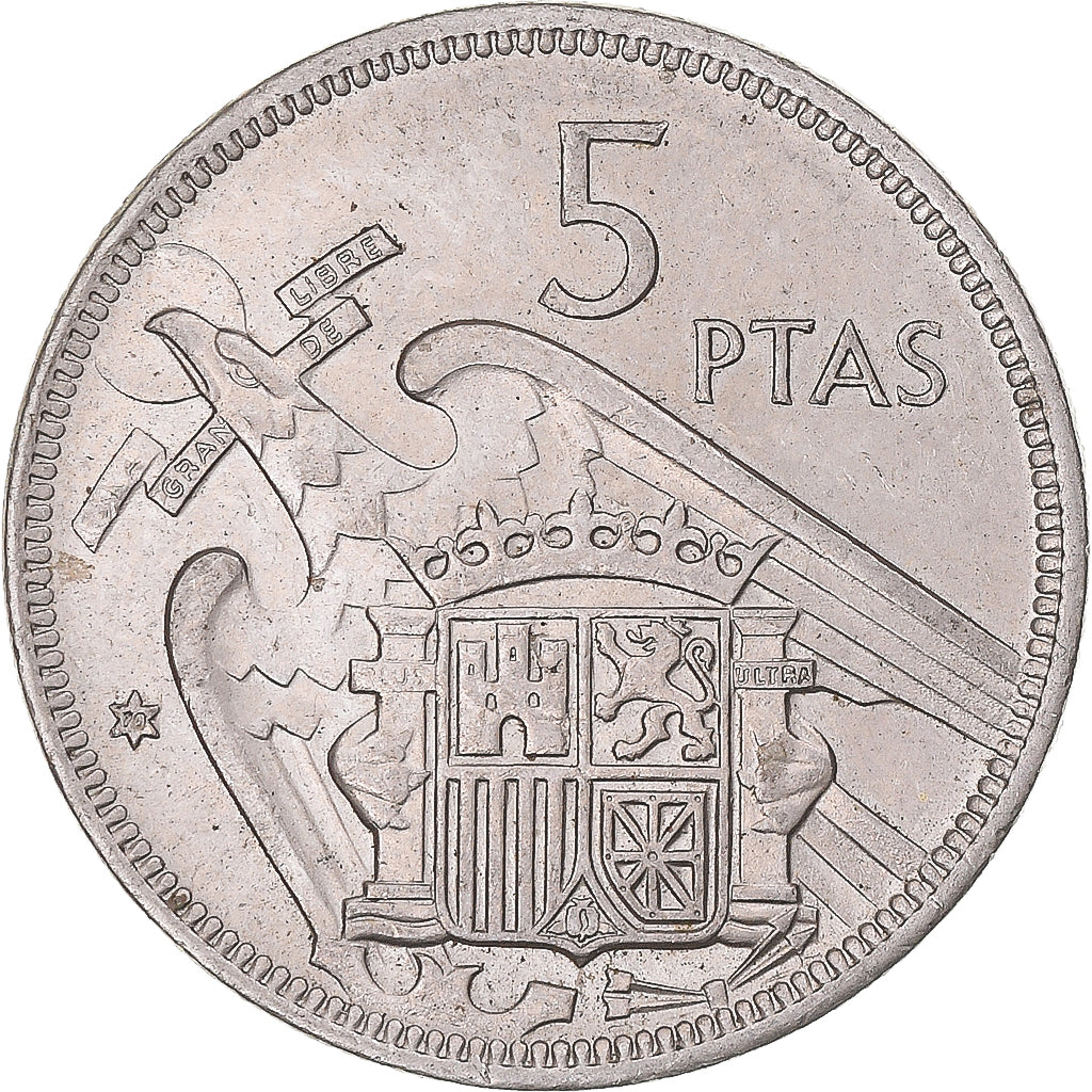 Hiszpania, 5 Pesetas, 1970