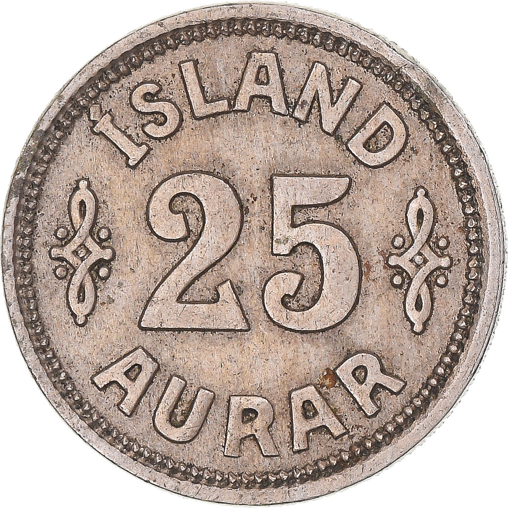 Iceland, 25 Aurar, 1922