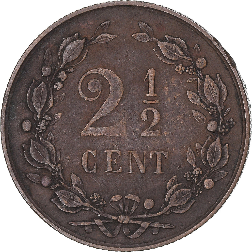 Coin, Netherlands, 2-1/2 Cent, 1884