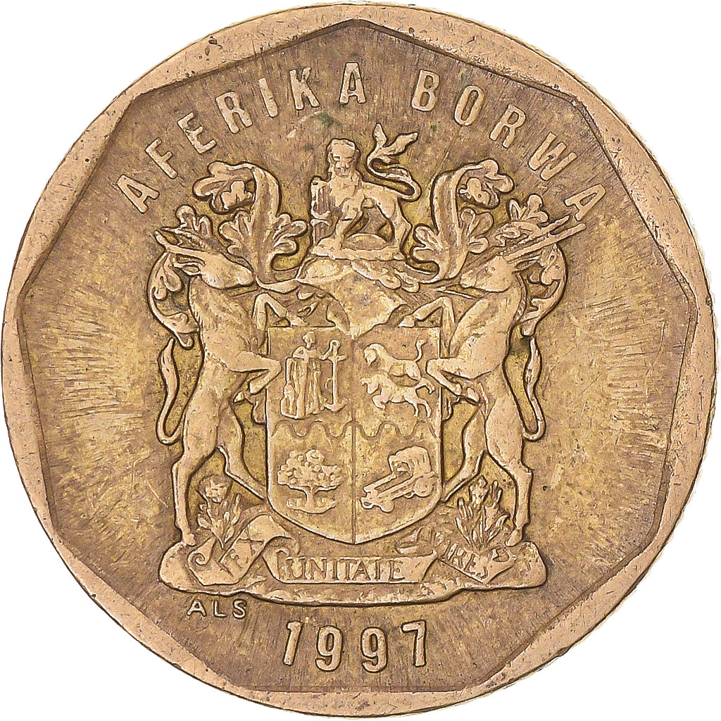 Monnaie, Afrique du Sud, 20 Cents, 1997