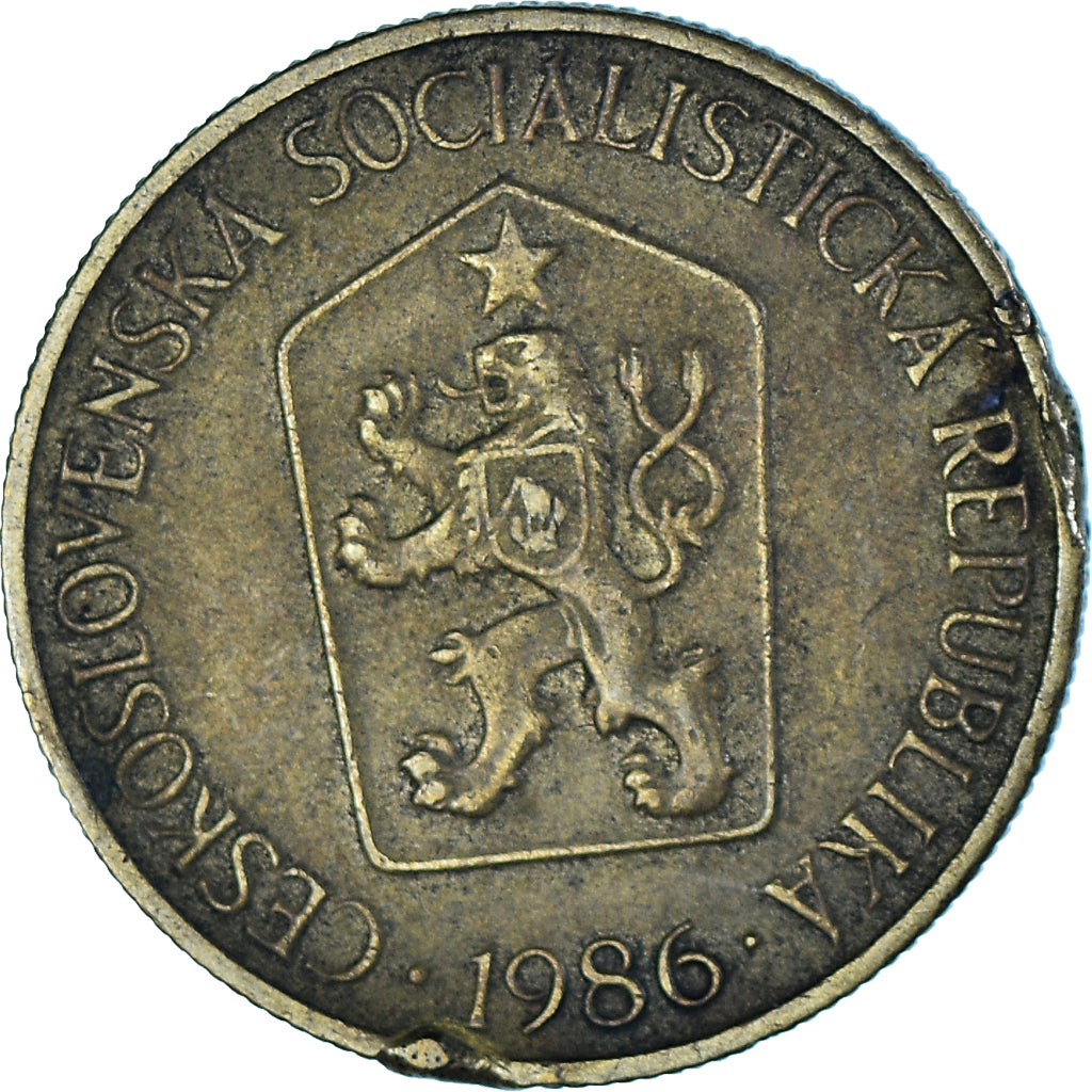Coin, Czechoslovakia, Koruna, 1986