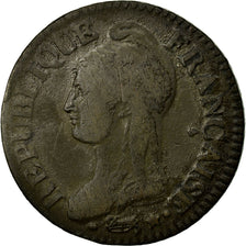 Coin, France, Dupré, 5 Centimes, 1796, Lille, F(12-15), Bronze, KM:640.11