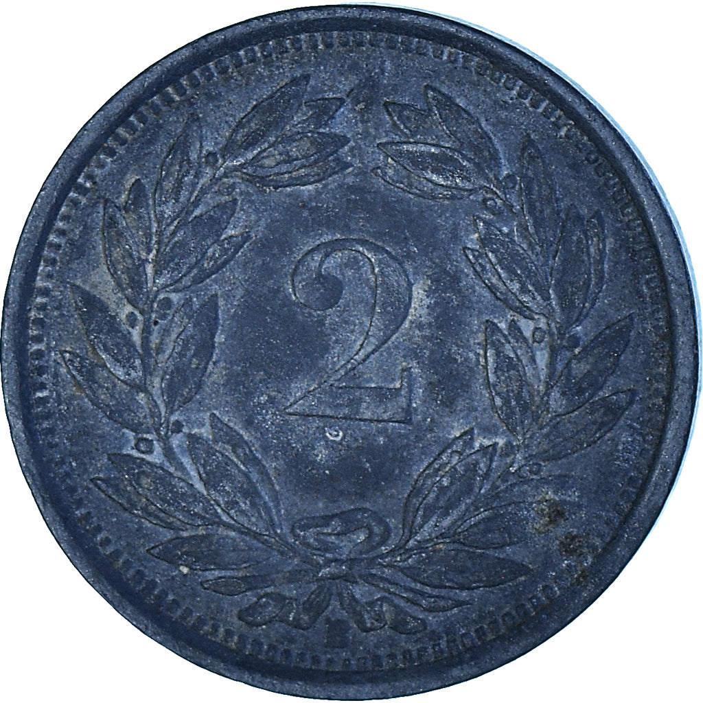Munten, Zwitserland, 2 Rappen, 1942