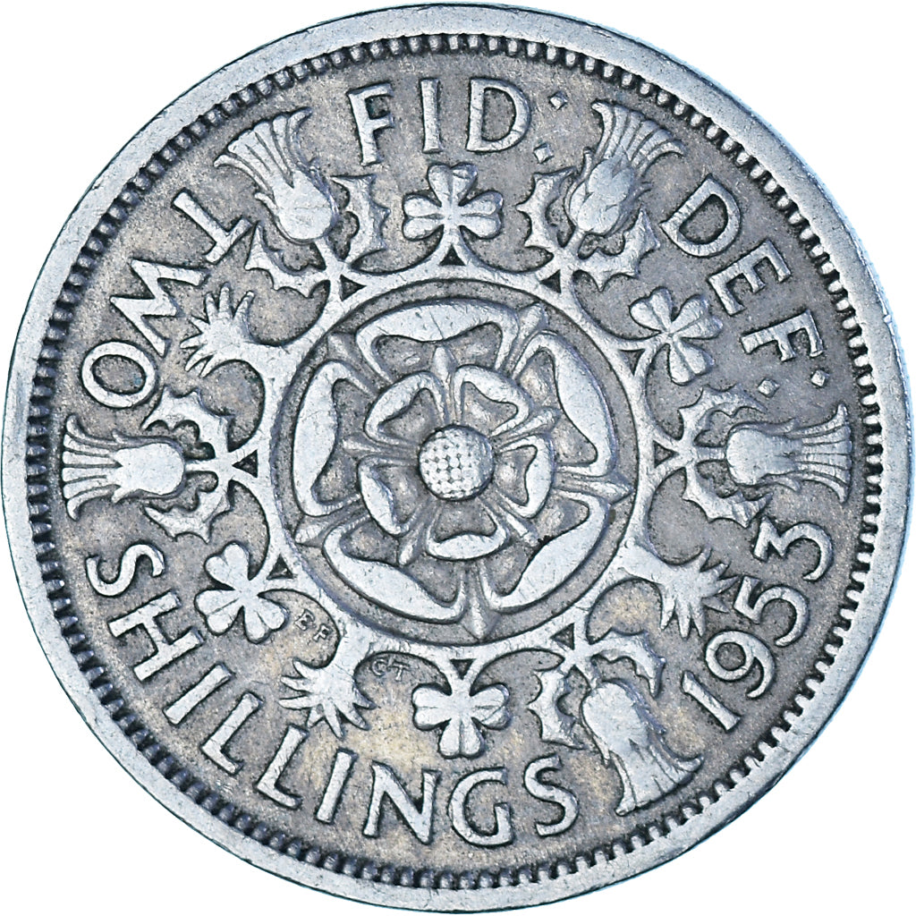 Coin, Great Britain, Florin, Two Shillings, 1953