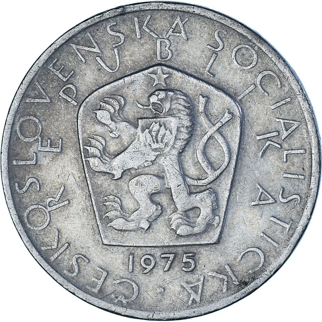 Münze, Tschechoslowakei, 5 Korun, 1975