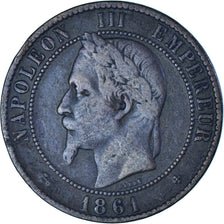 Coin, France, 10 Centimes, 1861