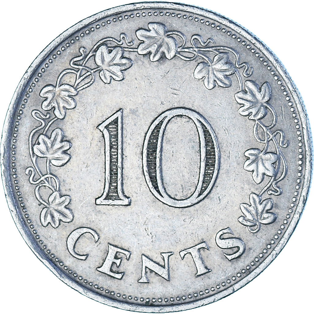 Moneta, Malta, 10 Cents, 1972