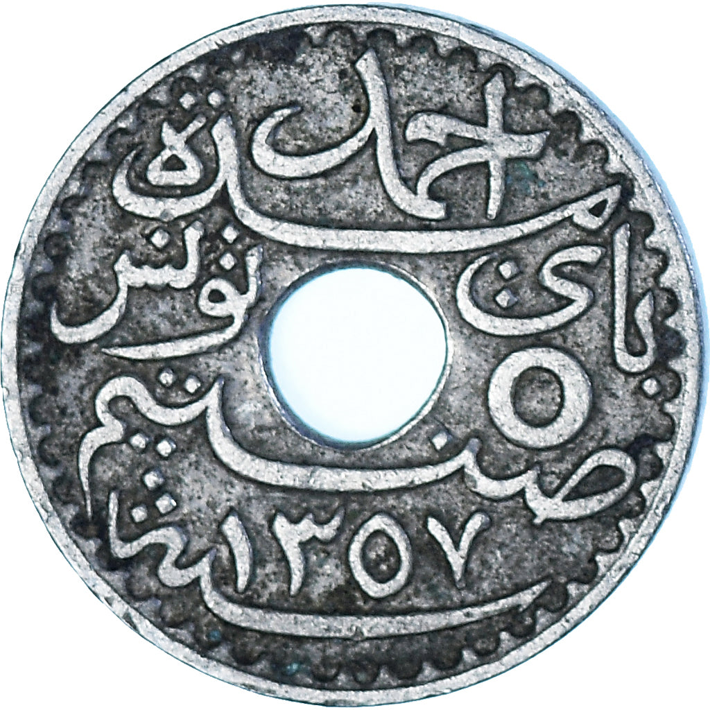 Coin, Tunisia, 5 Centimes, 1938
