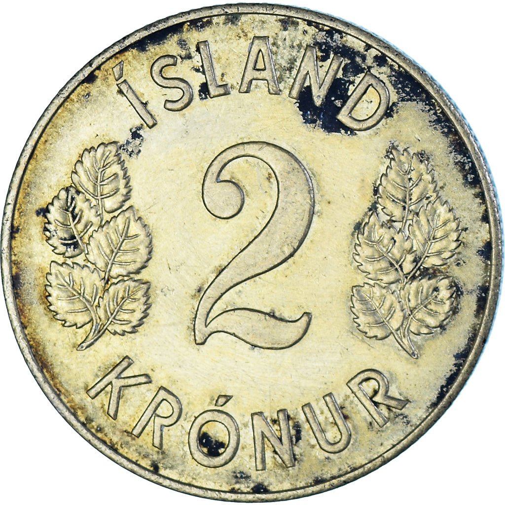 Coin, Iceland, 2 Kronur, 1946
