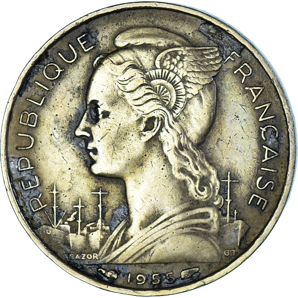 Coin, France, 20 Francs, 1955