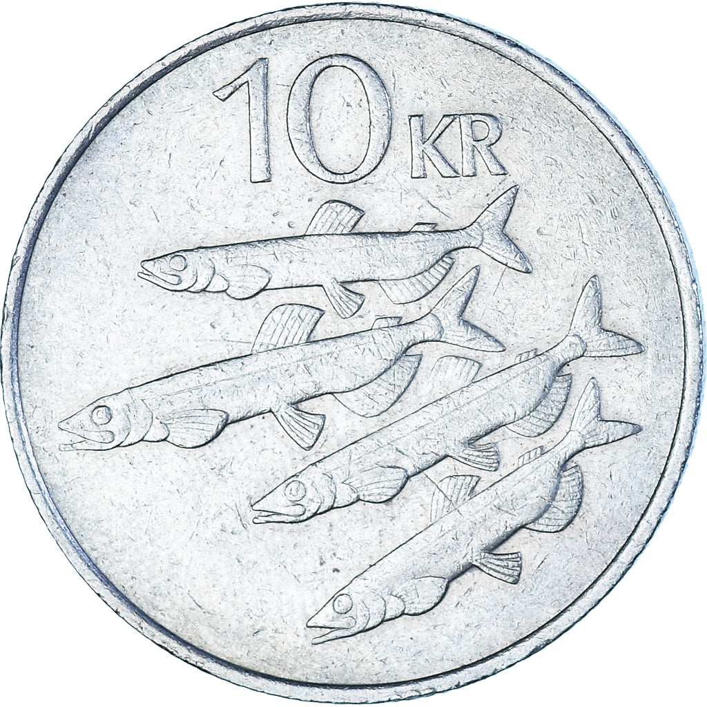 Münze, Iceland, 10 Kronur, 1984