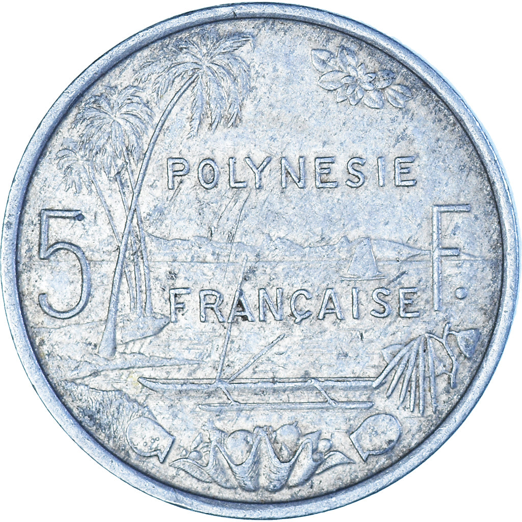 Monnaie, Polynésie française, 5 Francs, 1988