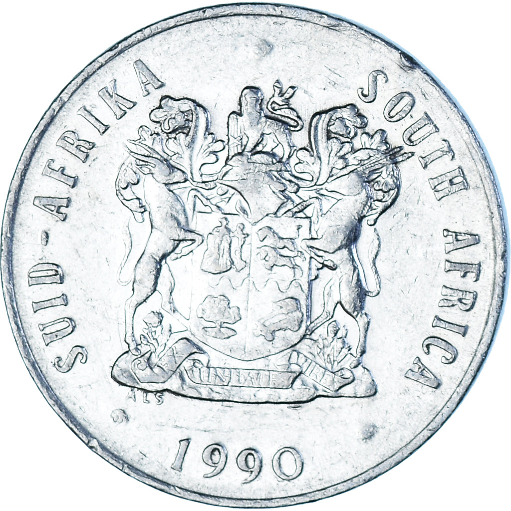 Monnaie, Afrique du Sud, 20 Cents, 1990