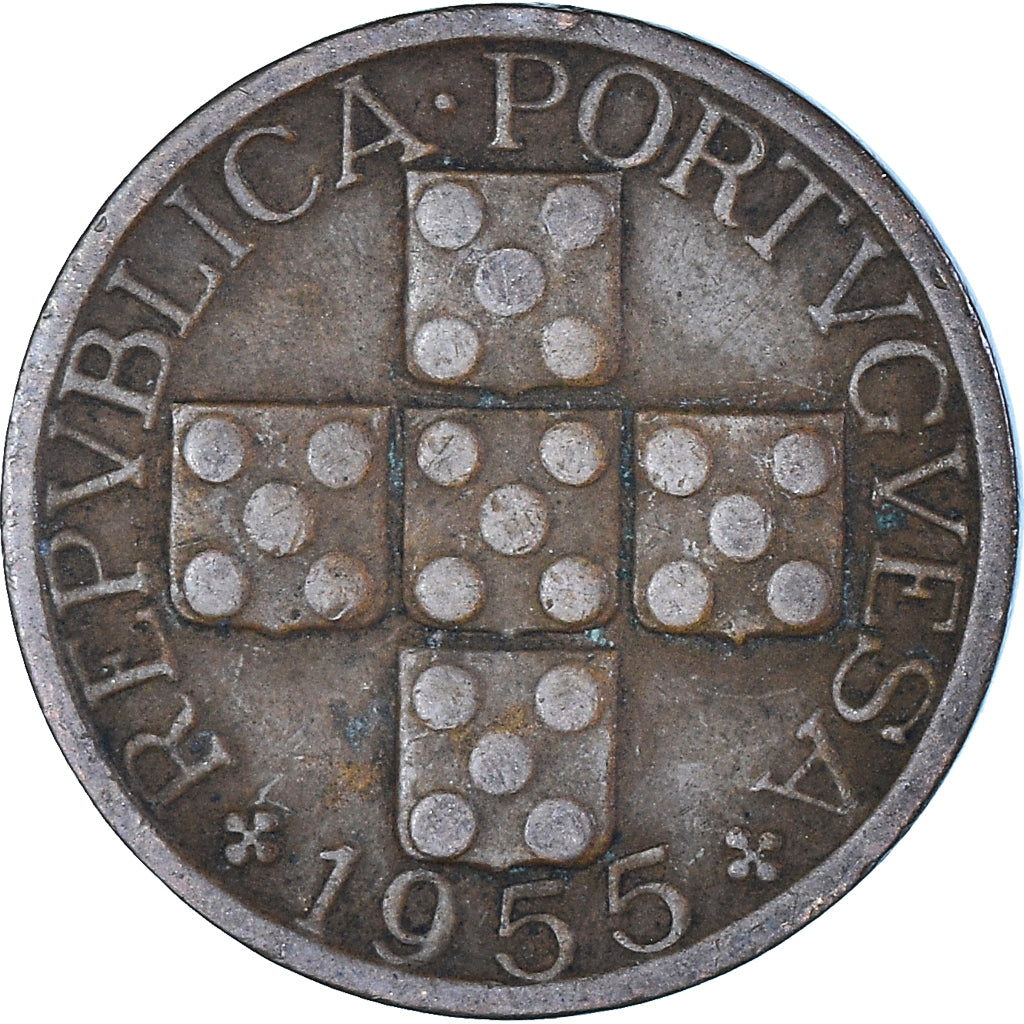 Coin, Portugal, 20 Centavos, 1955