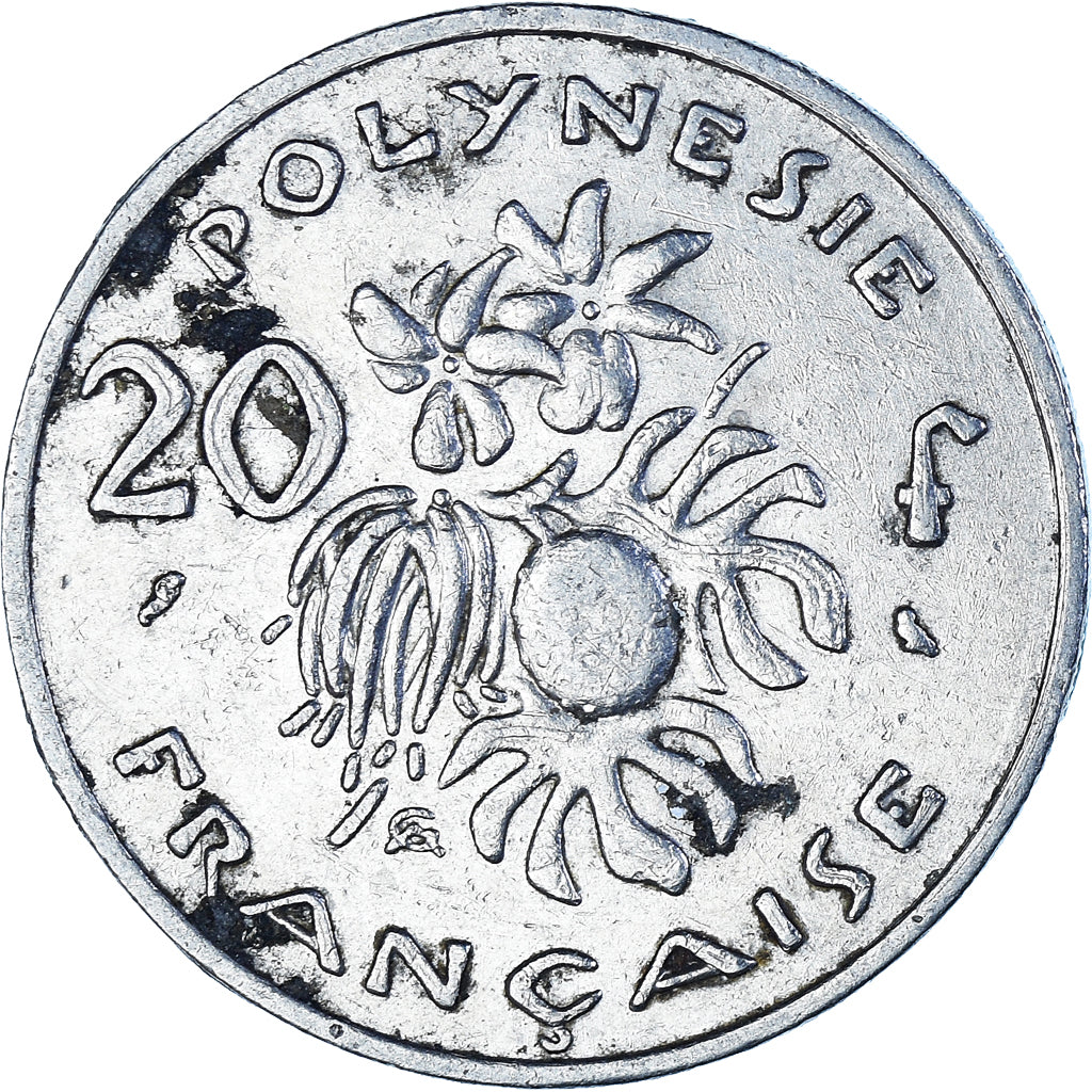 Moneta, Polinesia francese, 20 Francs, 1969