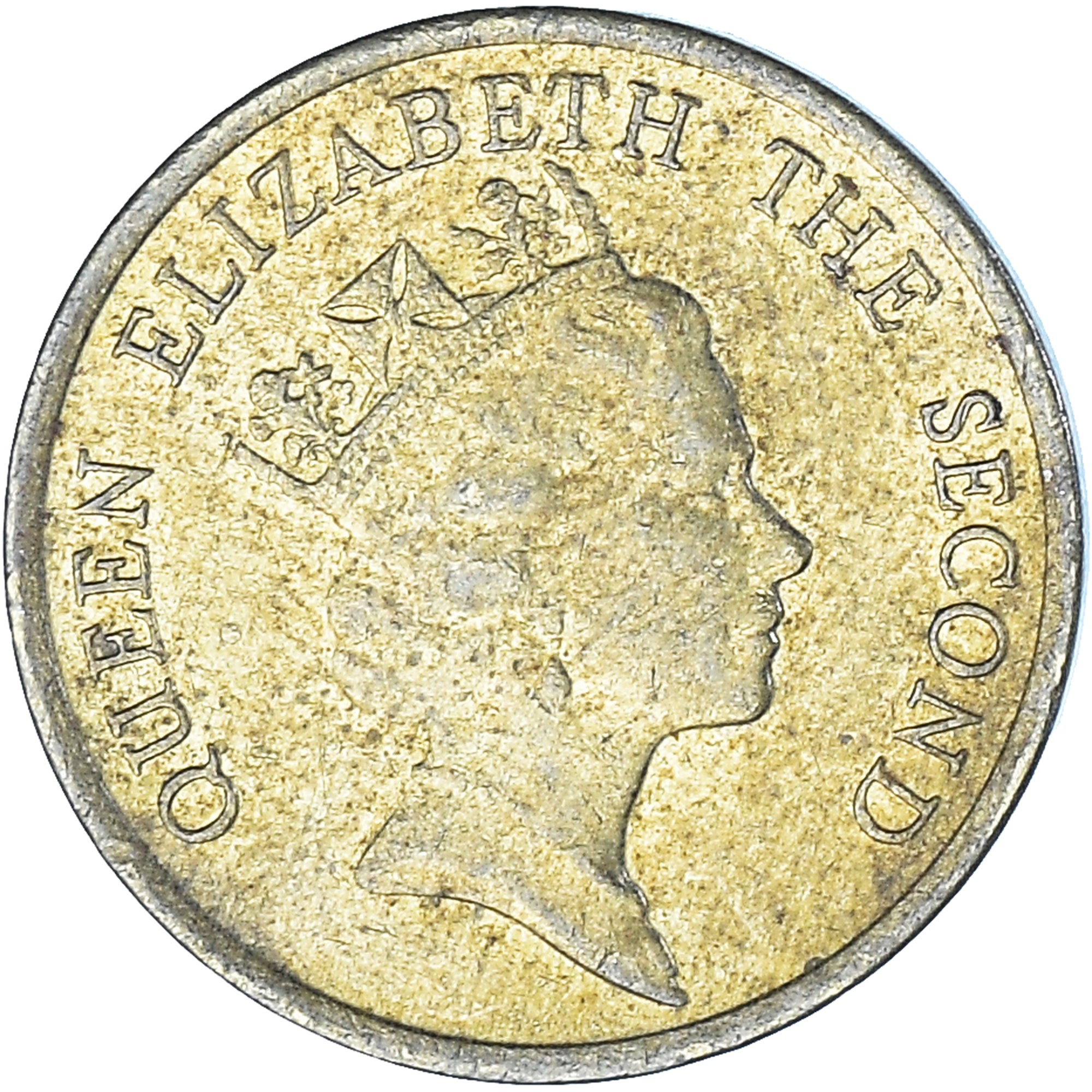 Moeda, Hong Kong, 10 Cents, 1989