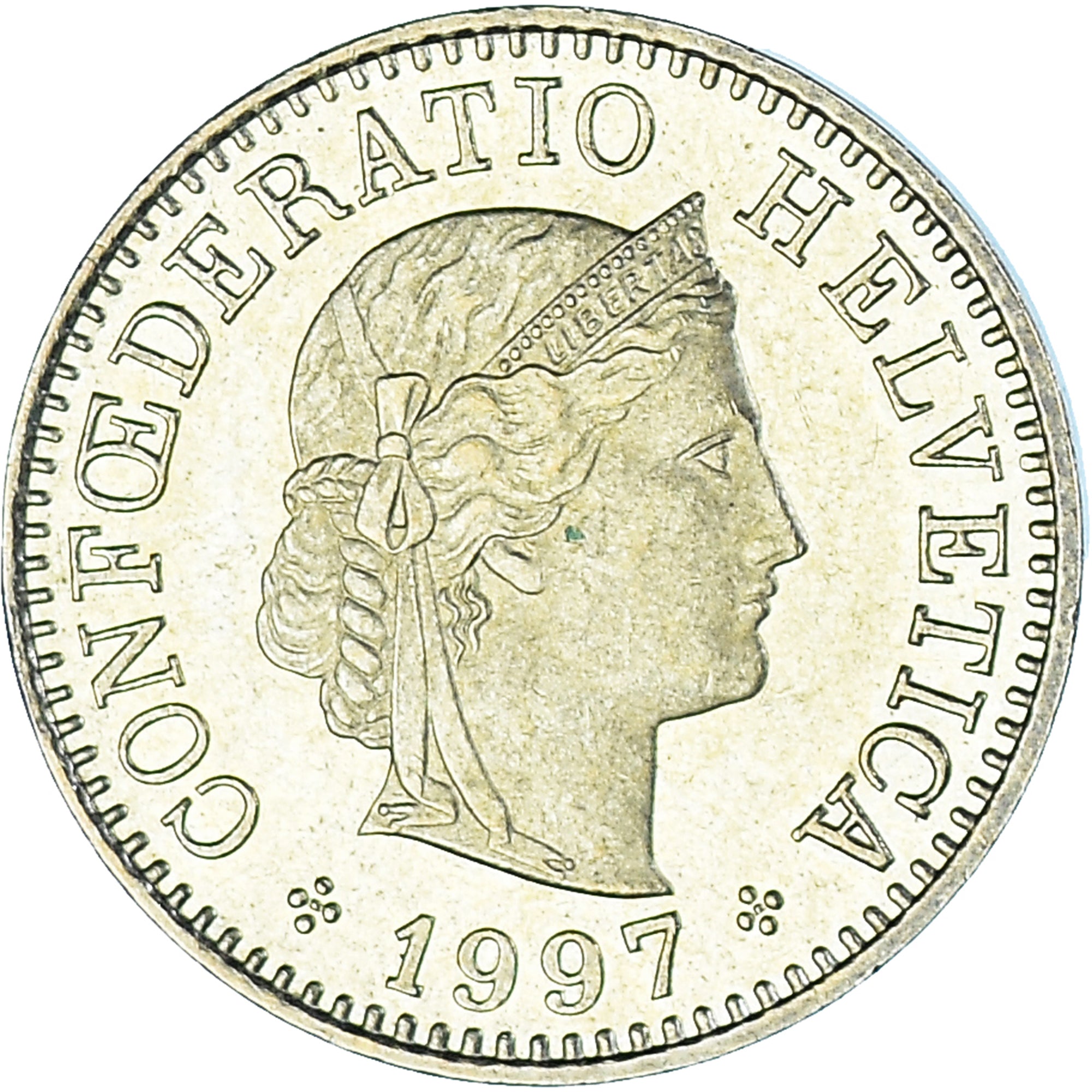 Coin, Switzerland, 5 Rappen, 1997