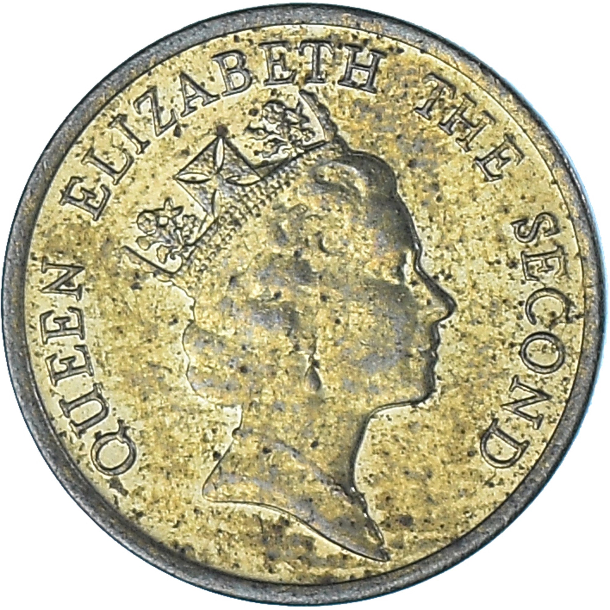 Moneda, Hong Kong, 10 Cents, 1991
