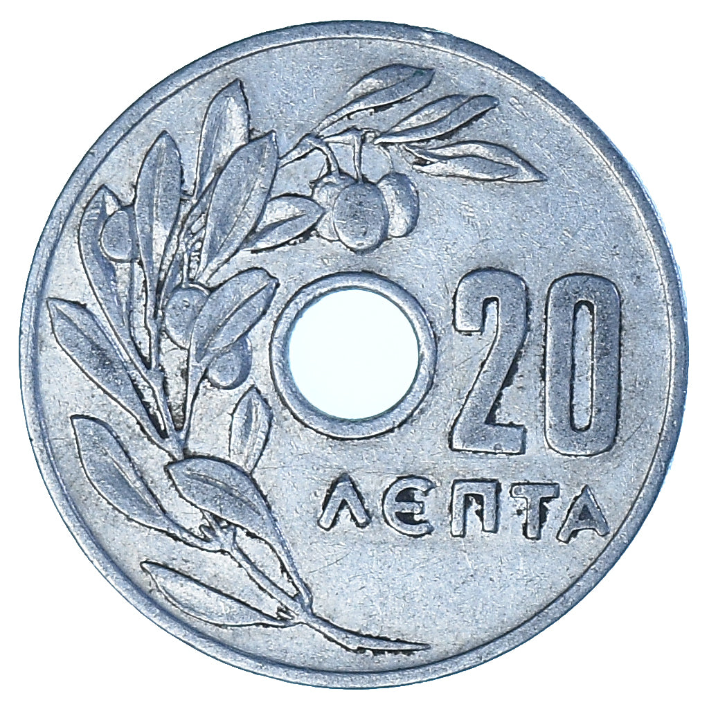 Coin, Greece, 20 Lepta, 1954