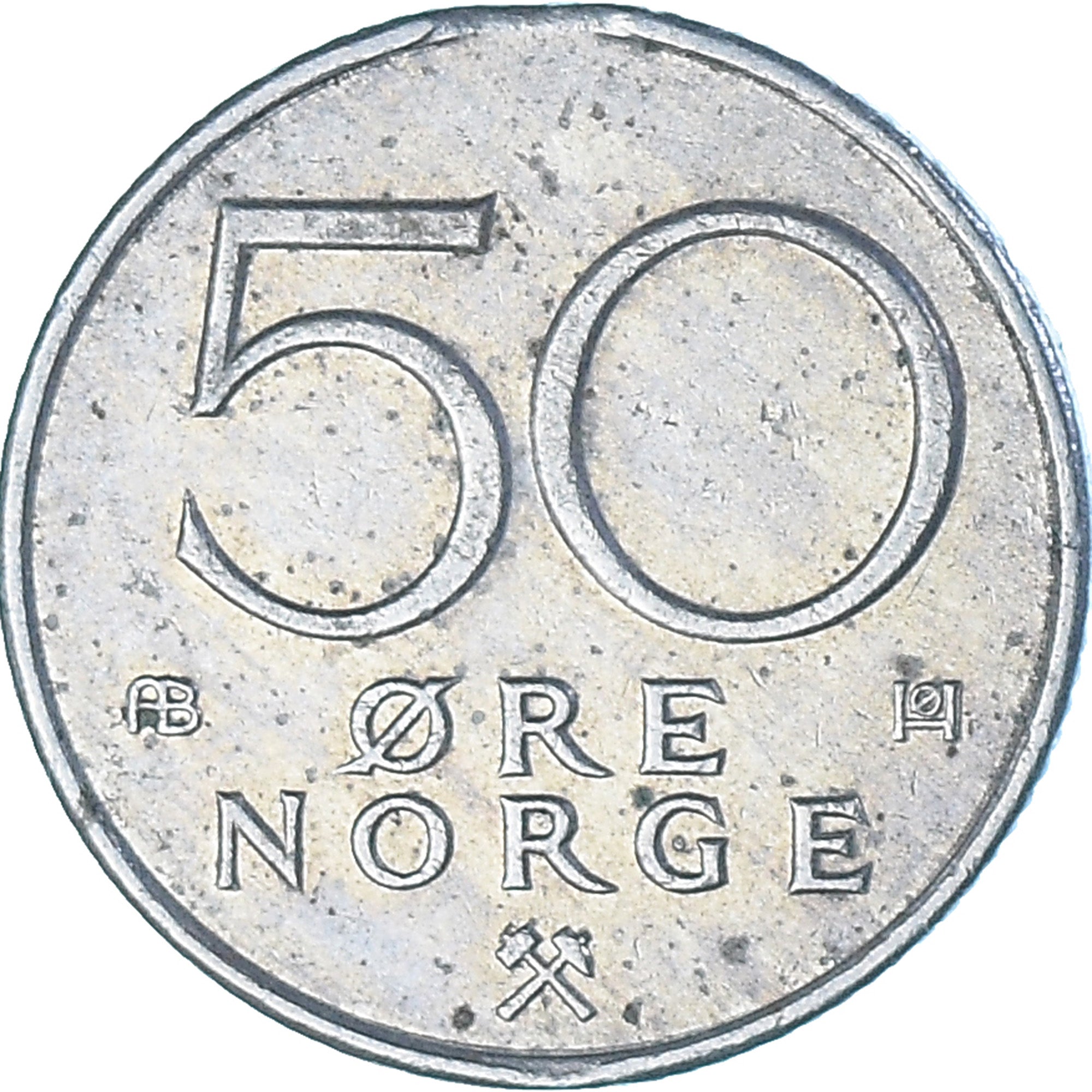 Munten, Noorwegen, 50 Öre, 1978