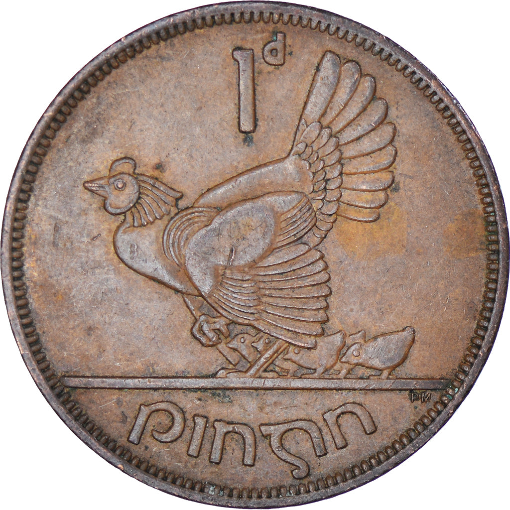 Moeda, Irlanda, Penny, 1965