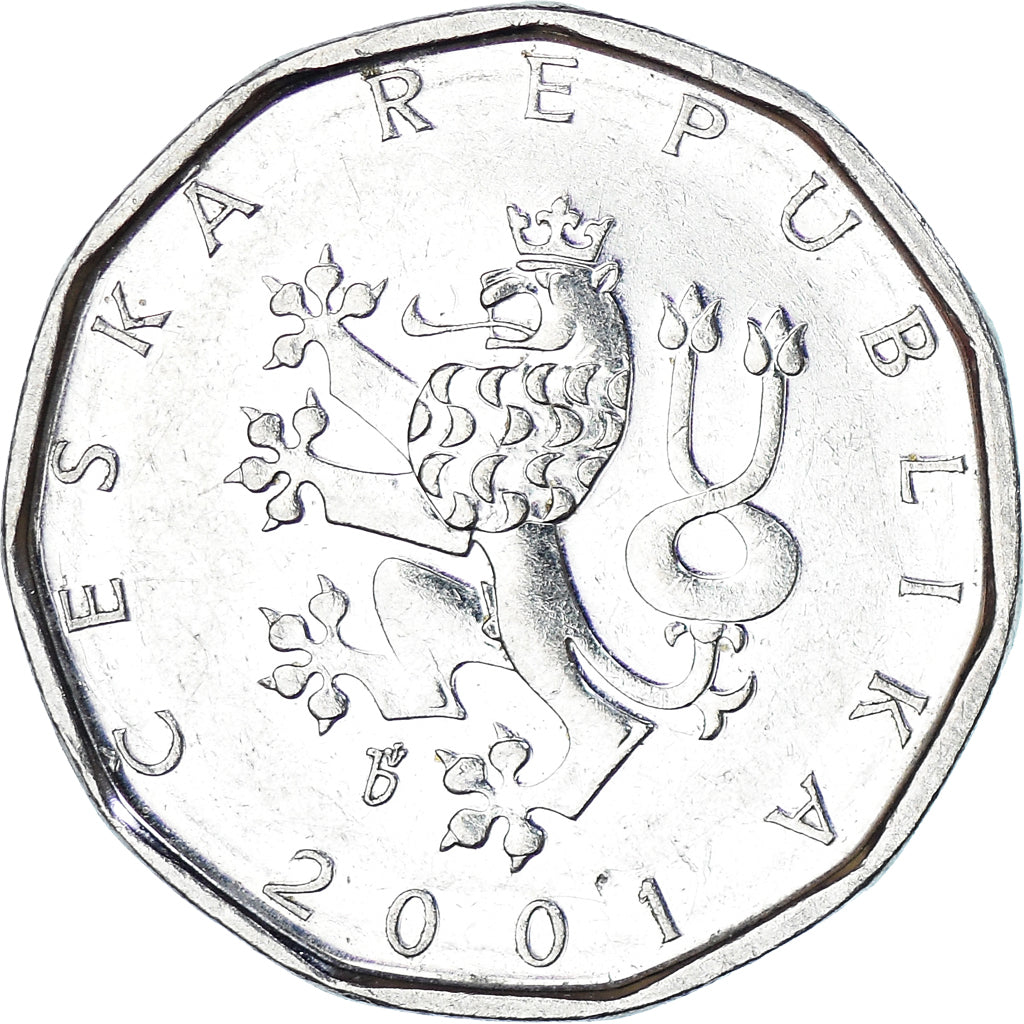 Coin, Czech Republic, 2 Koruny, 2001