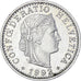 Münze, Schweiz, 20 Rappen, 1992