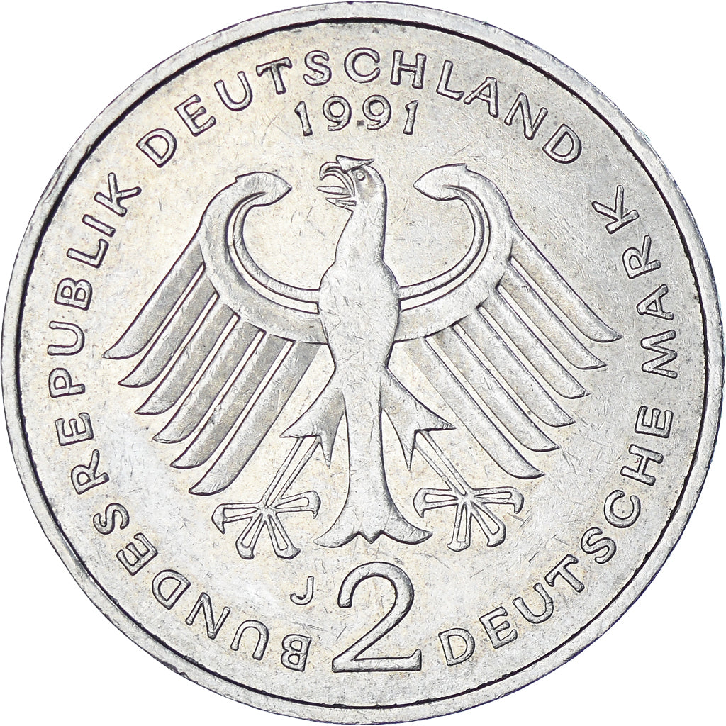 GERMANY - FEDERAL REPUBLIC, 2 Mark, 1991
