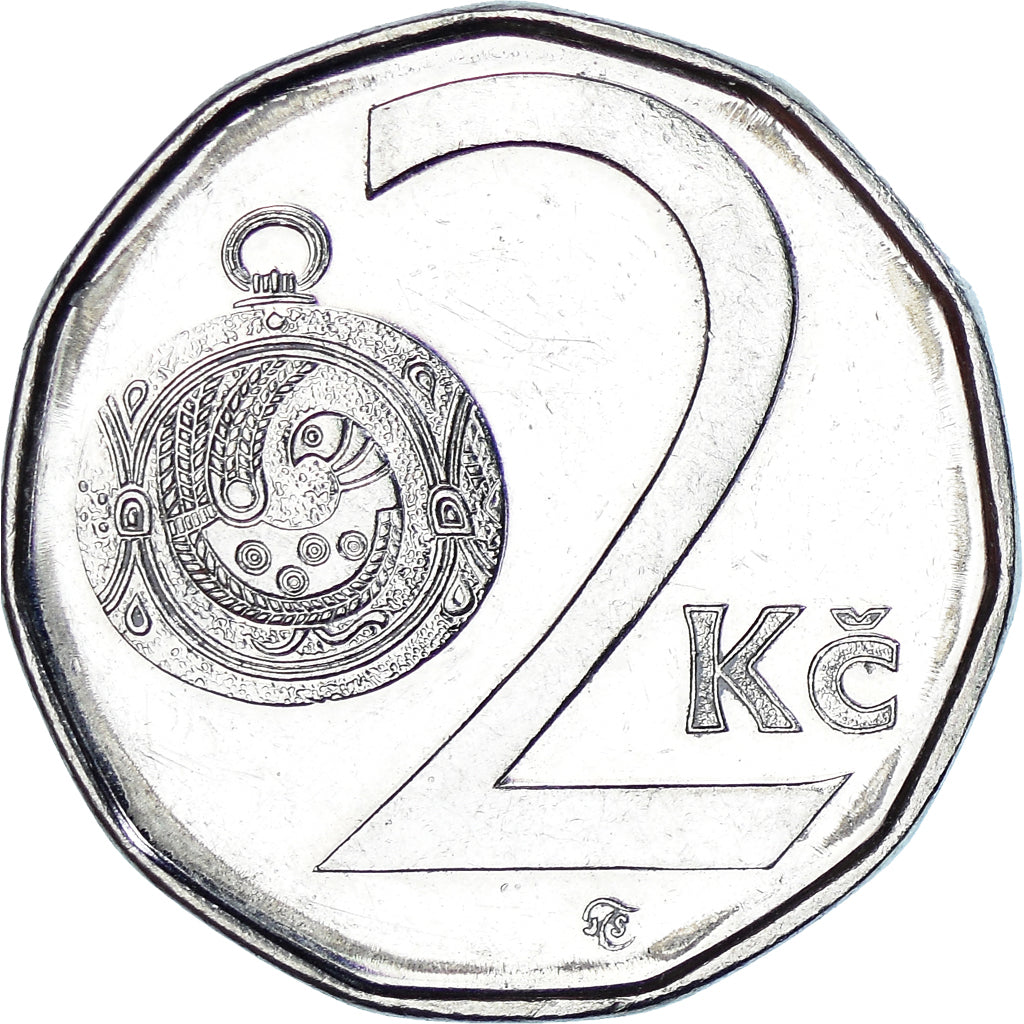Moneda, República Checa, 2 Koruny, 2007