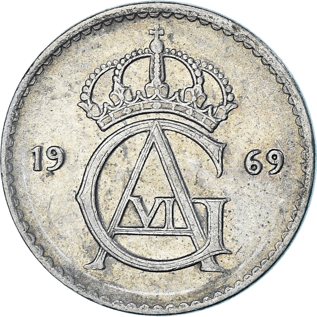 Moneta, Svezia, 25 Öre, 1969
