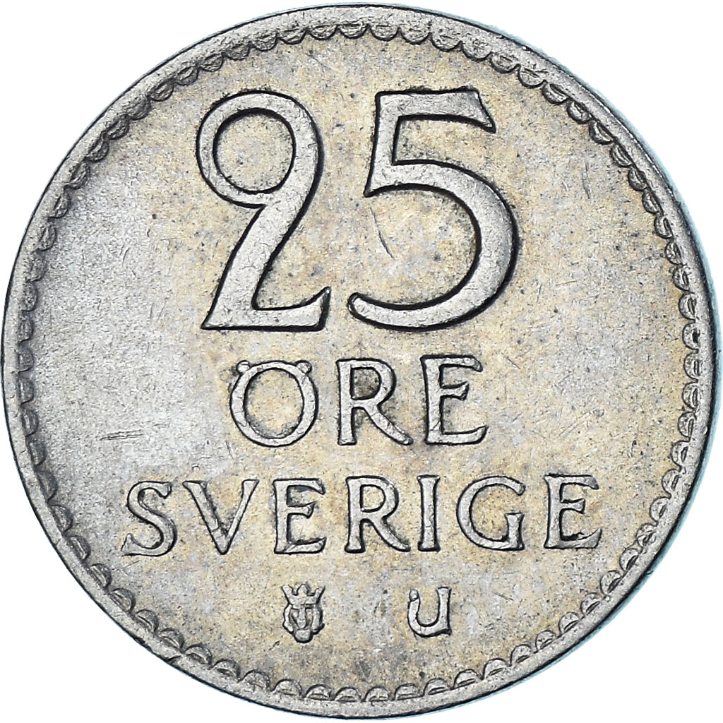 Moneta, Svezia, 25 Öre, 1969
