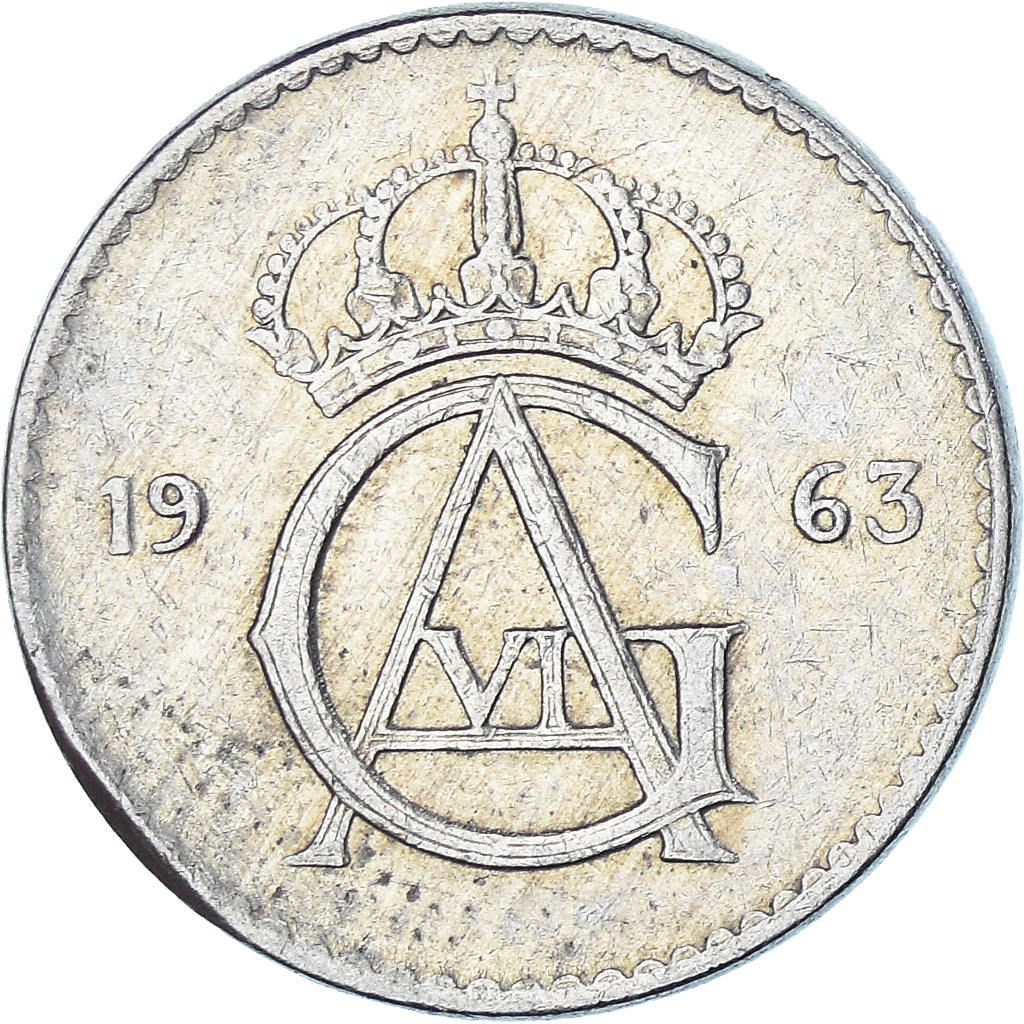 Moneta, Svezia, 25 Öre, 1963