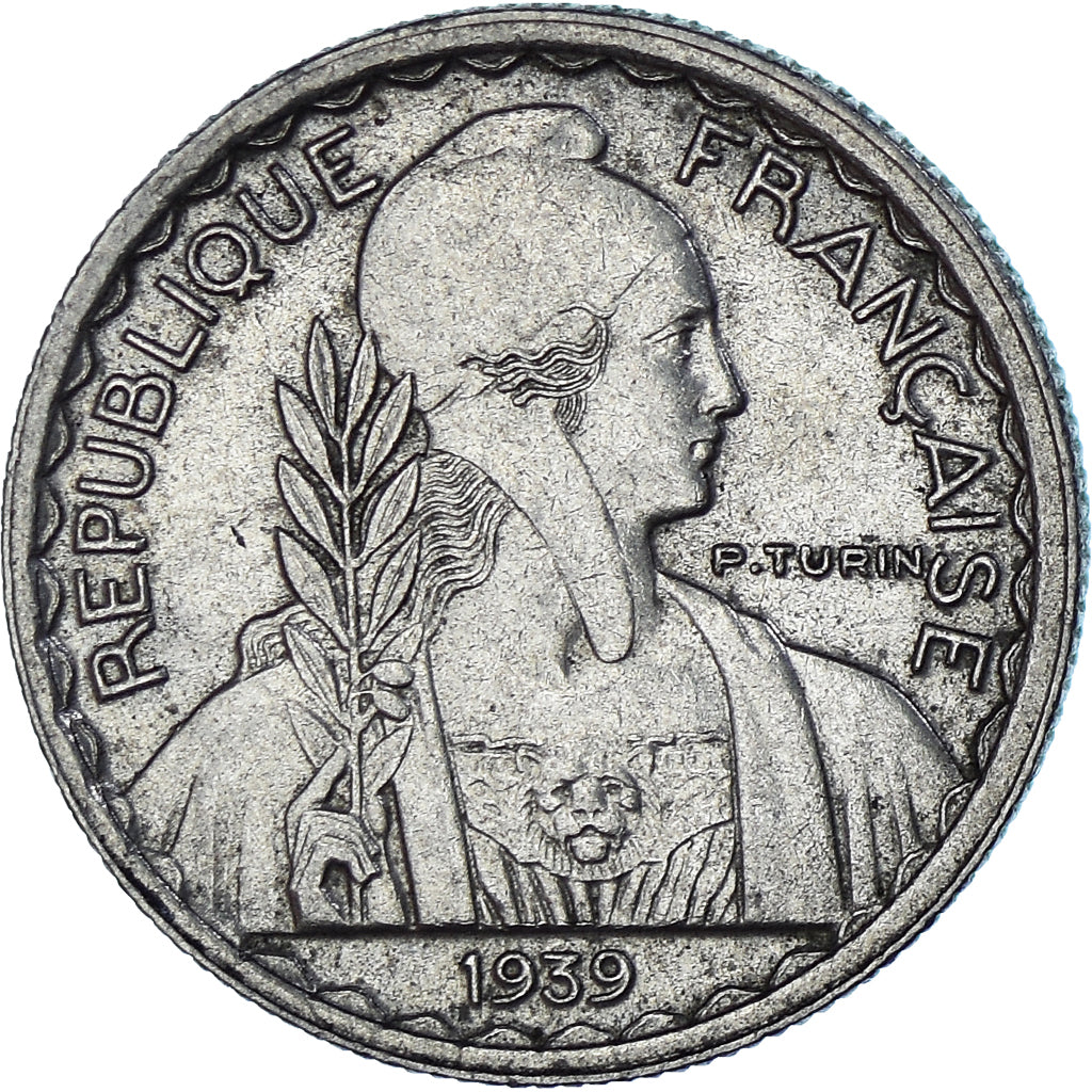 Coin, French Indochina, 10 Cents, 1939