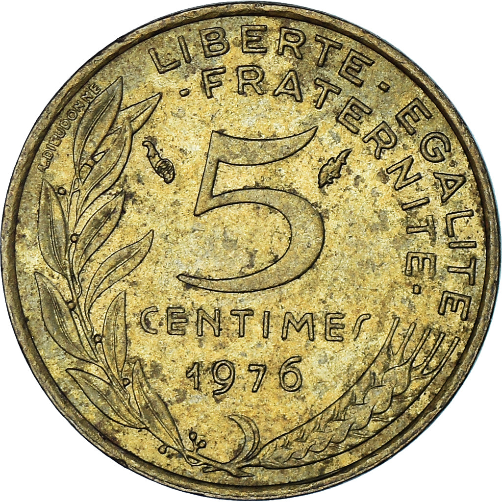 Munten, Frankrijk, 5 Centimes, 1973