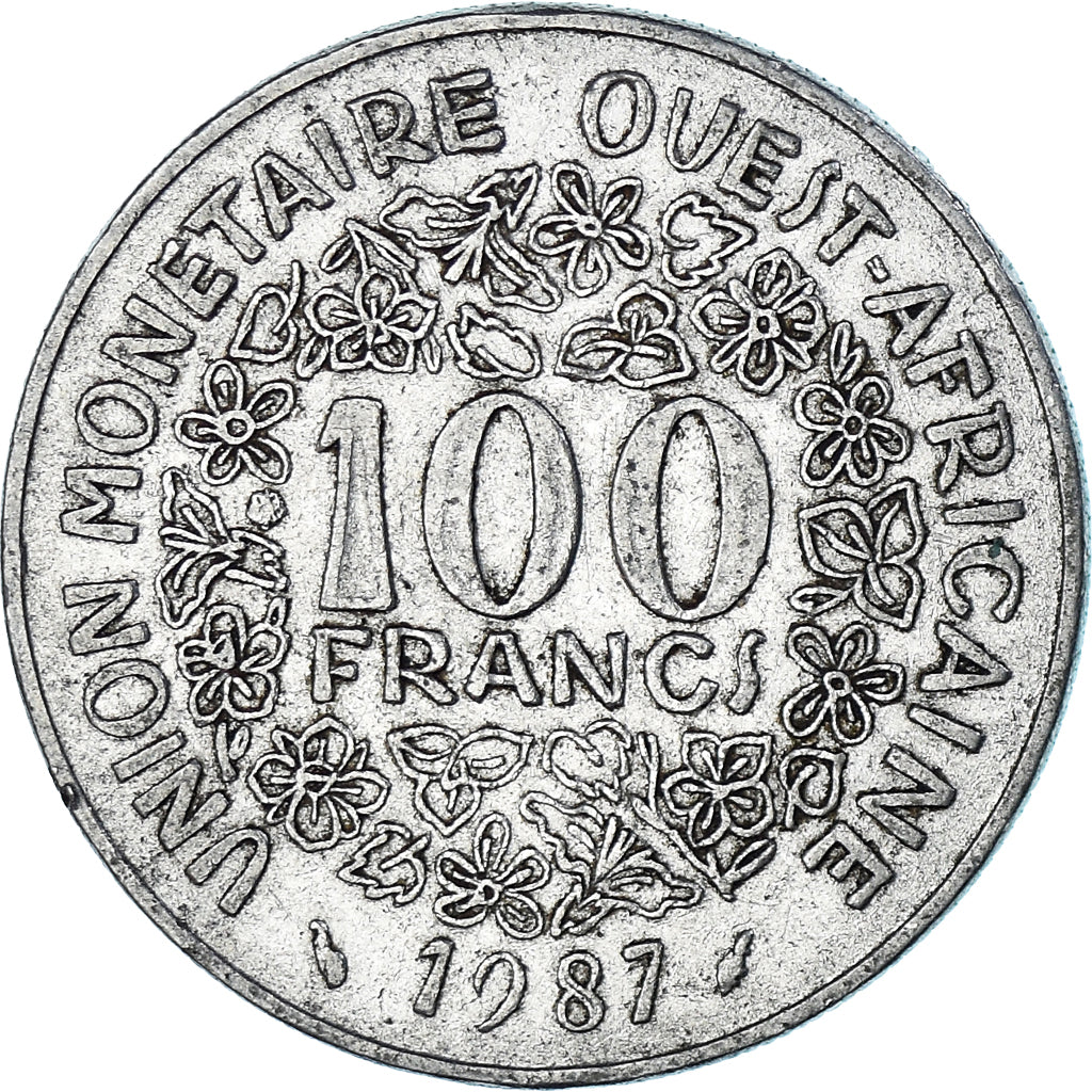 Moeda, Estados da África Ocidental, 100 Francs, 1987