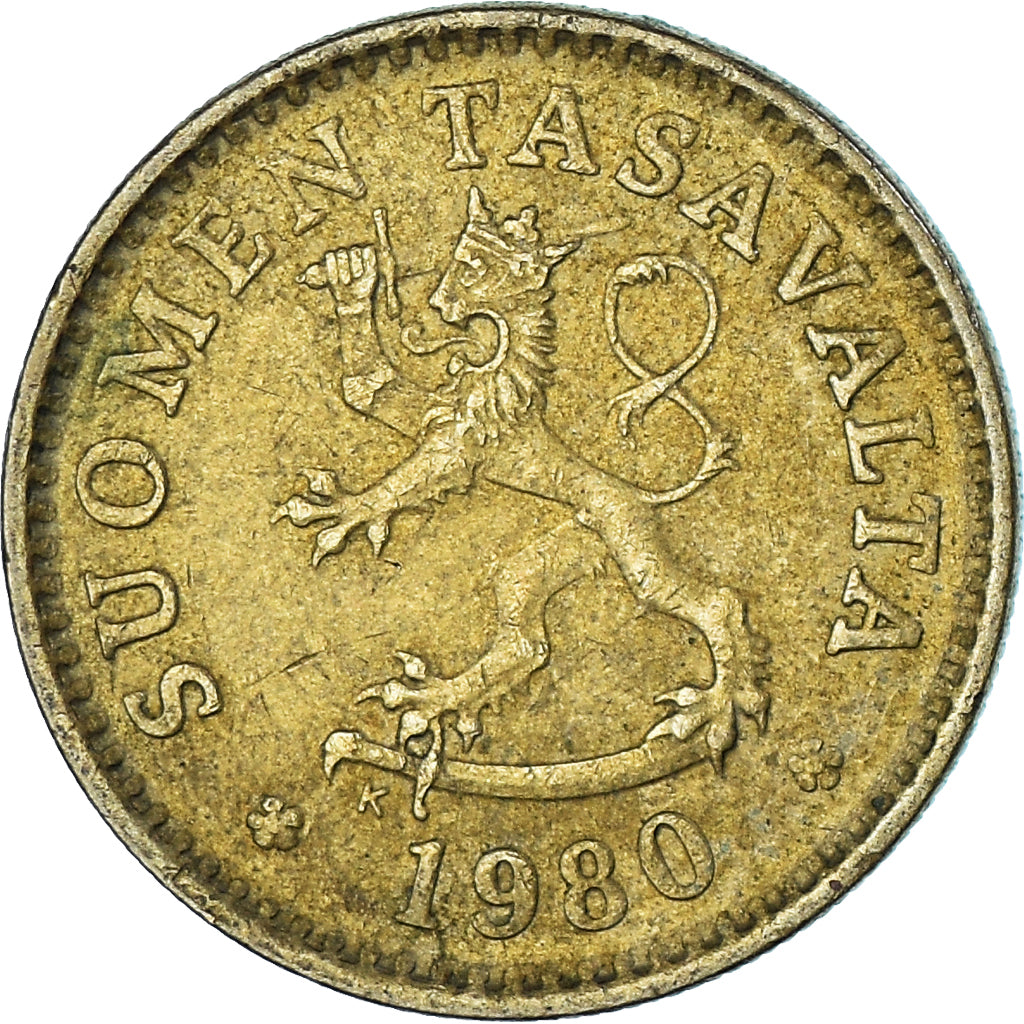 Munten, Finland, 10 Pennia, 1980