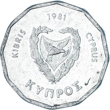 Monnaie, Chypre, 5 Mils, 1981
