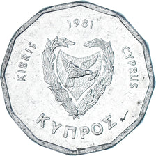 Coin, Cyprus, 5 Mils, 1981